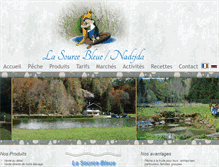 Tablet Screenshot of pisciculture-lasourcebleue.com